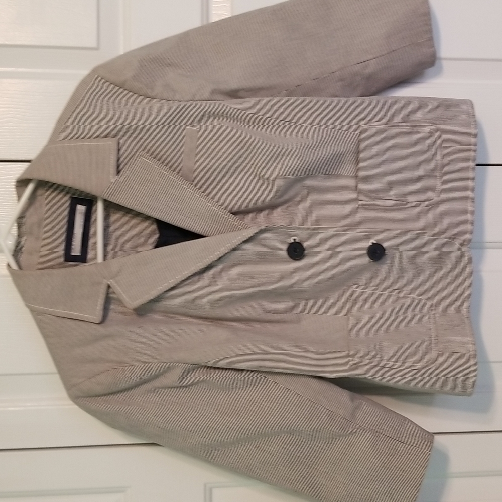 Old Navy blue and white striped blazer size large